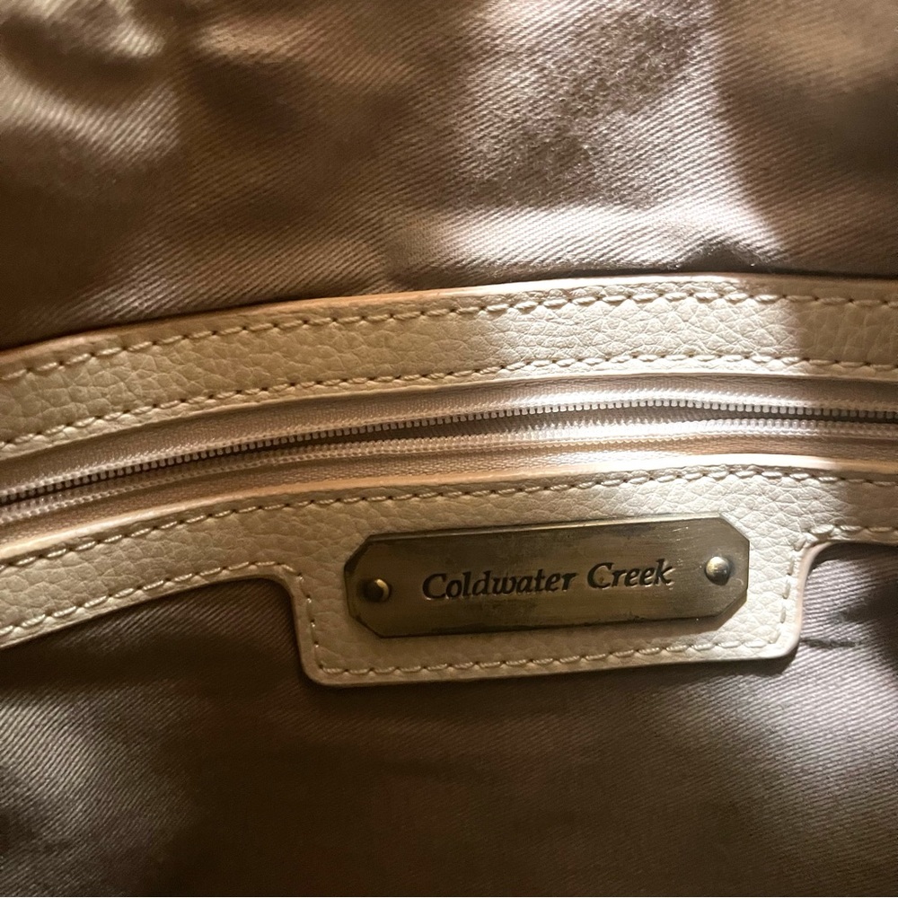 Coldwater Creek Cream Leather Purse - Picture 5 of 7